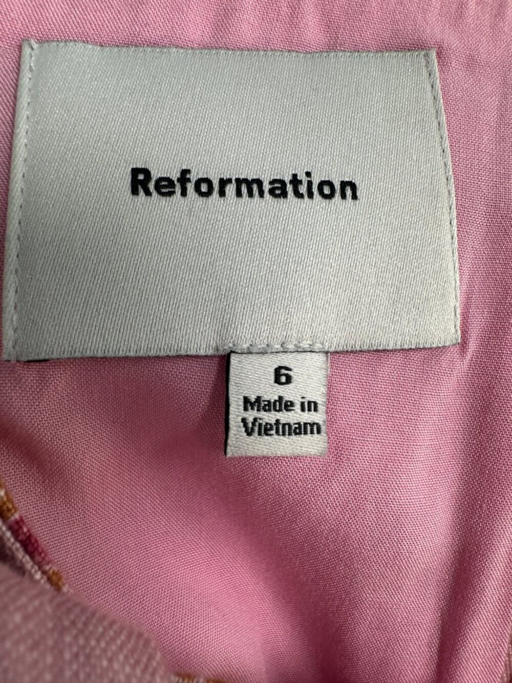 Reformation Darci Linen Top Secrect Pink Floral 6 - Picture 6 of 7